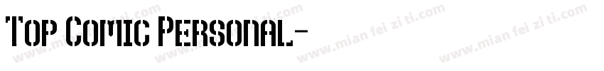 Top Comic Personal字体转换